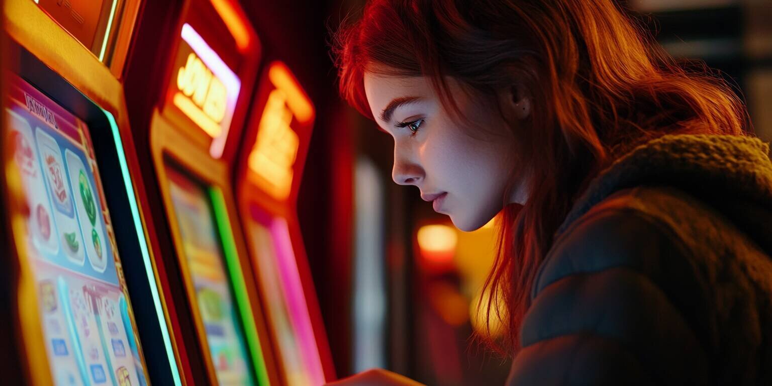 Young woman reading responsible gaming guidelines at Juventus Bet